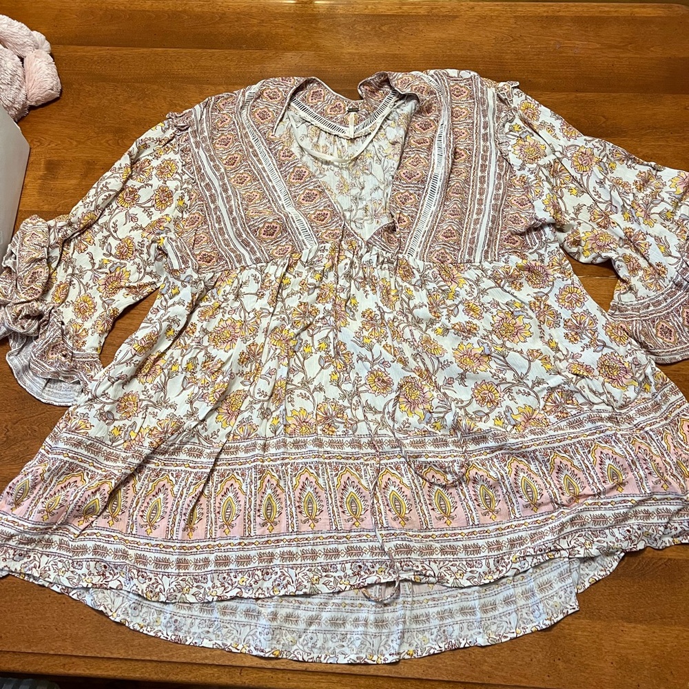 Free People Peasant Floral Dress